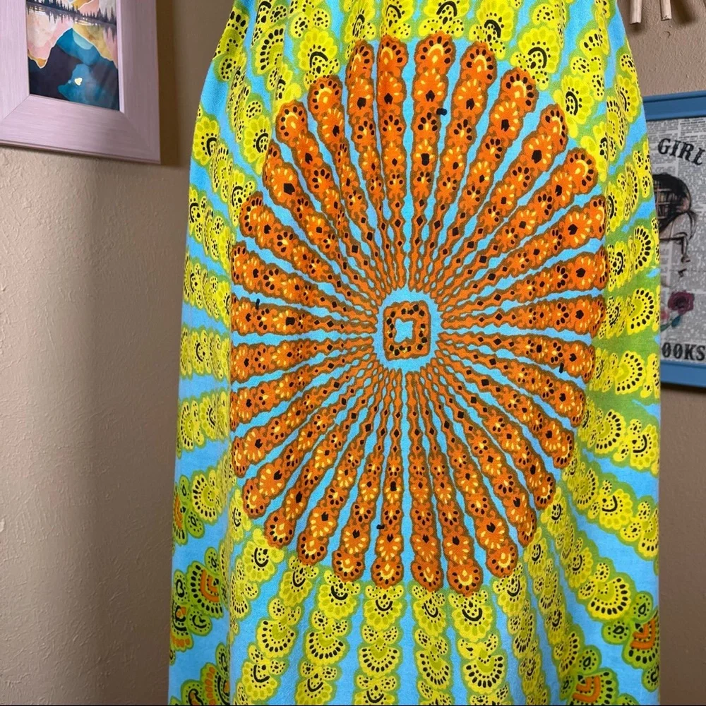 FUNKY PEOPLE | Boho Hippie Colorful Mandela MIDI Dress - Women’s Large - Picture 3 of 8
